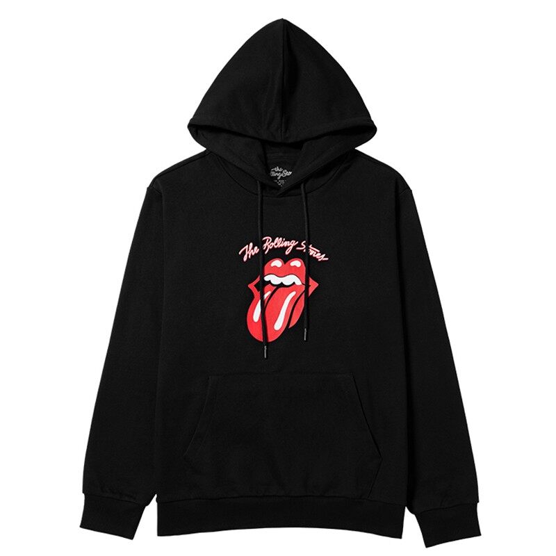 正版授权 The Rolling Stones滚石乐队 Oversize连帽卫衣 黑色M码