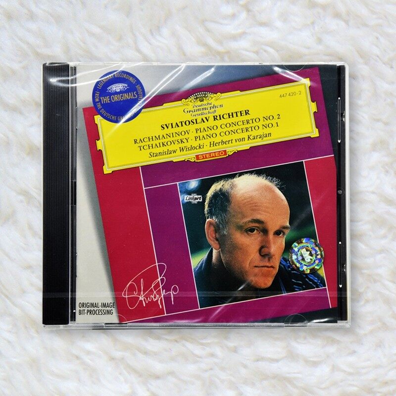 原装进口 拉赫玛尼诺夫 柴可夫斯基 第二&一号钢琴协奏曲 欧版CD