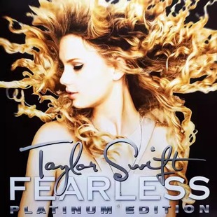 欧版进口 泰勒Taylor Swift 无畏Fearless放手去爱 白金版黑胶2LP