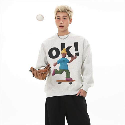 360G重磅圆领卫衣2025新款男女