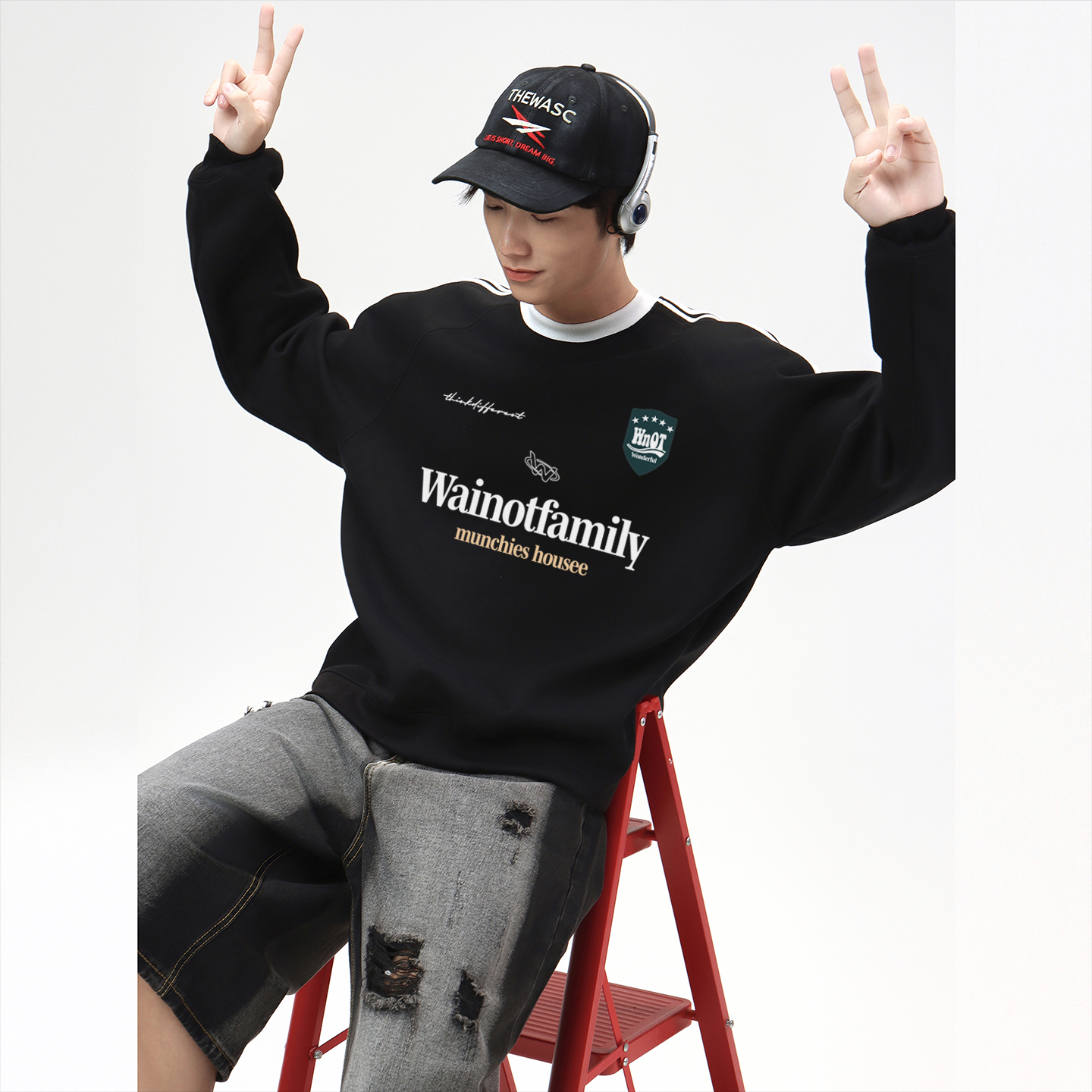 360G重磅圆领卫衣2025新款情侣装