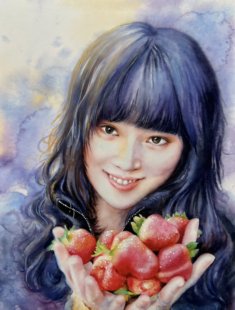 水彩画定制真人照片情侣画像定制油画定制手绘代画肖像人物水粉