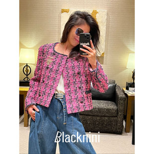 Blacknini 英国进口奢牌面料四袋花呢外套 粉红女郎