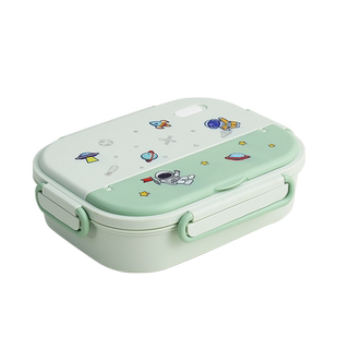 316不锈钢餐盘儿童一年级饭盒学生小学生专用分格四五格保温带盖