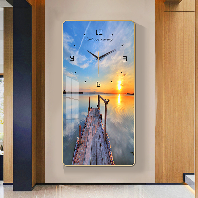 装饰画时尚静音挂钟简约时尚时钟