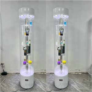 亚克力圆形旋转展示柜口腔牙科展柜货架精品首饰陈列柜产品展示柜
