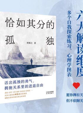 正版恰如其分的孤独 胡慎之著 内在自我人际关系心理学书籍 中译出版社 光尘 心理学书籍