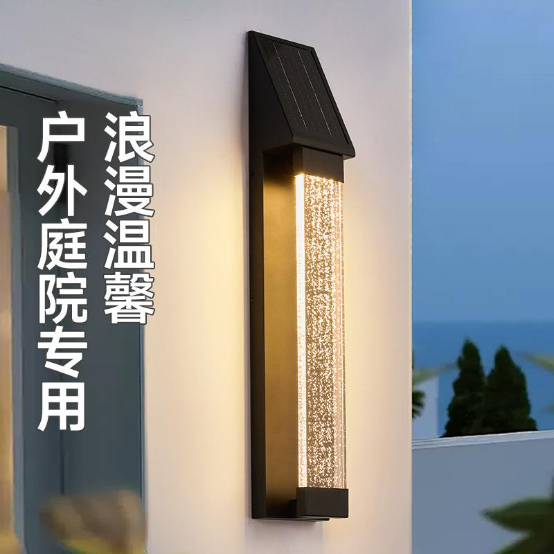 户外防水壁灯别墅庭院灯现代入户大门室外阳台过道水晶围墙壁灯
