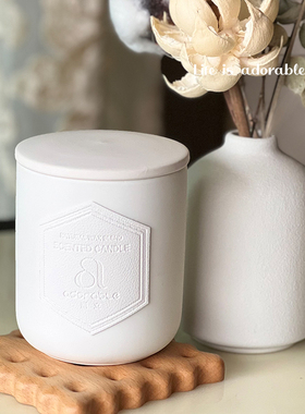 adorable而立手工香薰蜡烛清茶草木茶香氛柑橘柠檬香小众235g原创