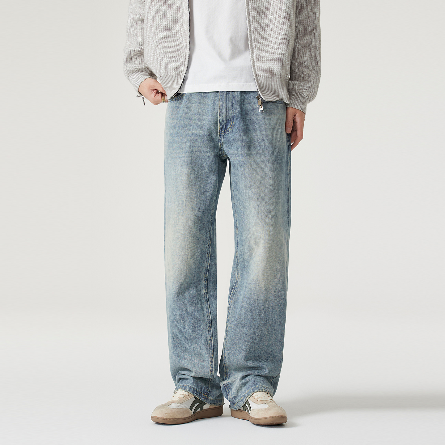 Kuvine2025cleanfit牛仔裤男