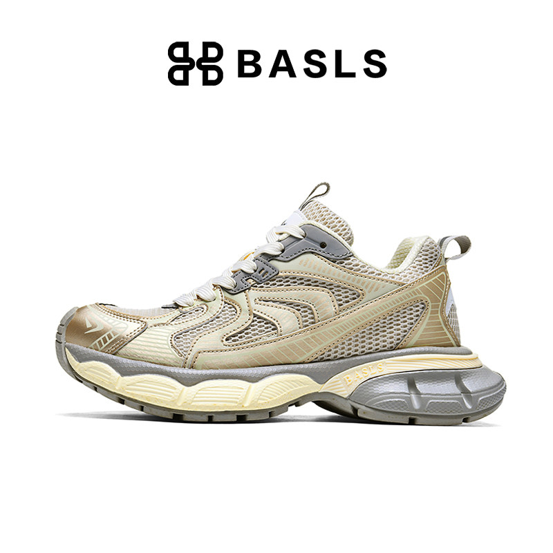BASLS厚底增高老爹鞋男款2026新款春季潮流百搭男士运动休闲鞋子