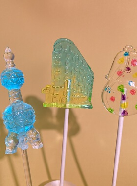 CANDY KEY城市地标文创糖果手工创意造型定制棒棒糖感恩节礼物