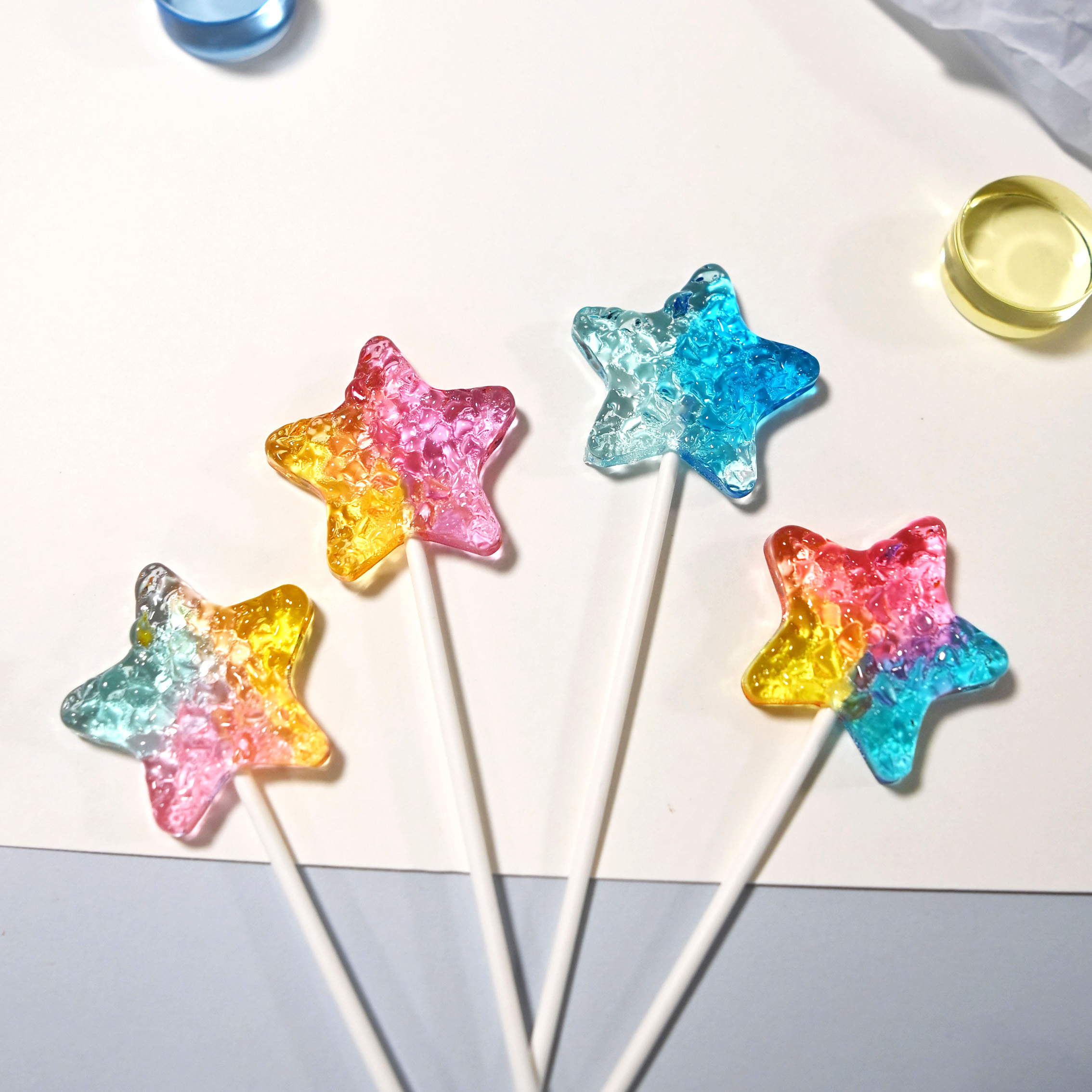 CANDY KEY手工创意星星仙女棒休闲零食棒棒糖圣诞星星伴手礼物