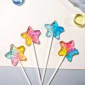 CANDY KEY手工创意星星仙女棒休闲零食棒棒糖圣诞星星伴手礼物