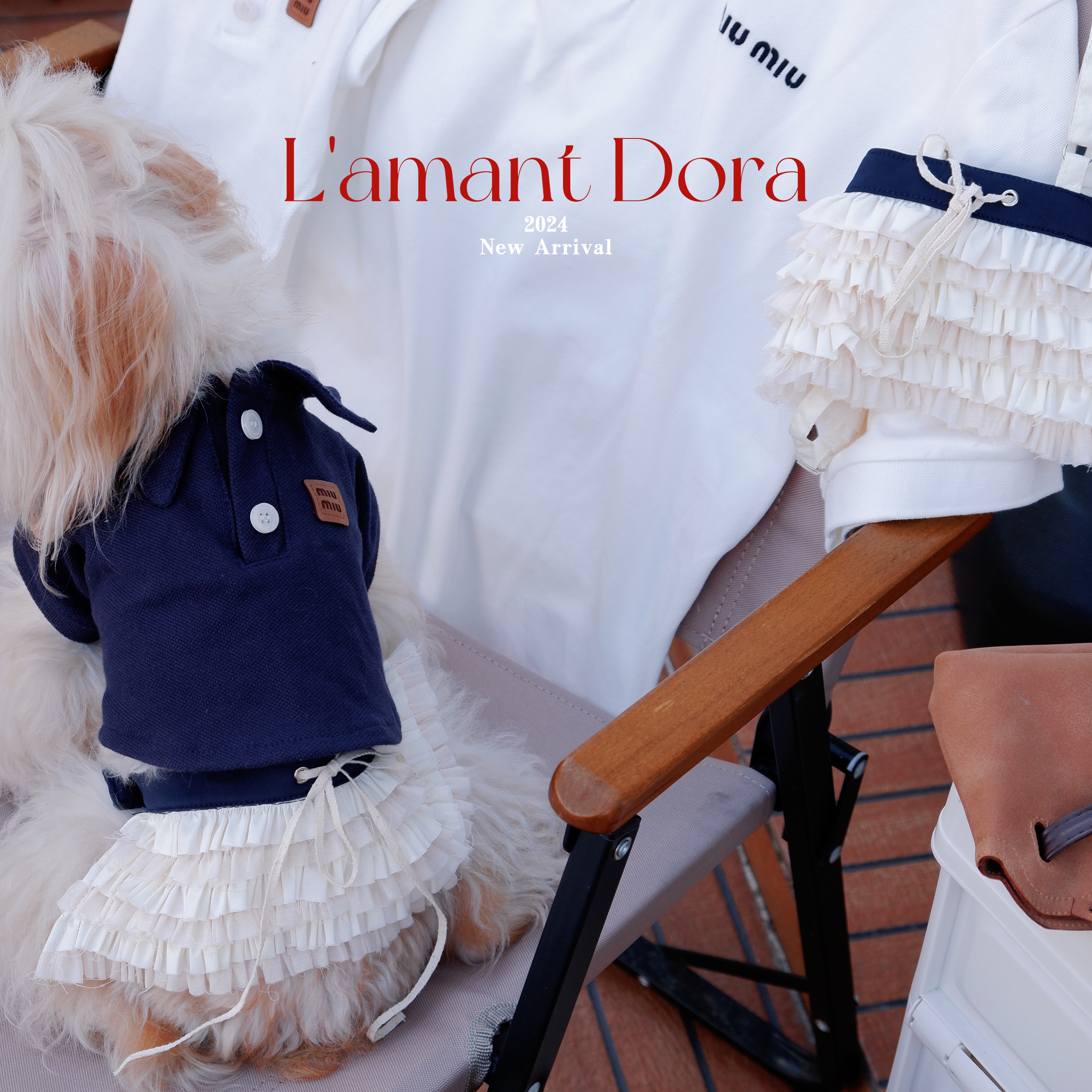 L'amantDora狗狗衣服亲子款Miu系蛋糕裙半马尔济斯约克夏比熊泰迪