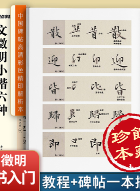 文征明小楷六种墨点字帖中国碑帖高清彩色精印解析本文徵明草堂十志落花诗离骚视频精讲硬笔临摹毛笔书法字帖小楷临摹范本