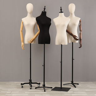 店 女时装 服装 模特架铁艺 模特道具展示婚纱人体橱窗模特半身底座