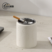 烟灰缸防灰飞高端大气上档次家用客厅高级感办公室创意漏斗烟灰缸