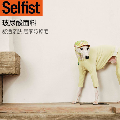 Selfist宠物猫狗灵缇惠比特贝灵顿玻尿酸亲肤家居服纯棉四脚衣