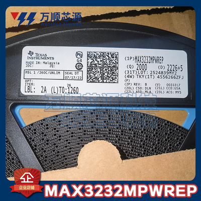 原装MAX3232MPWREP TSSOP16 MAX3232 RS232线路驱动器芯片