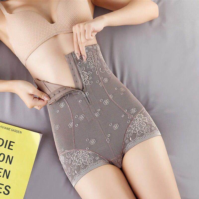 束腰打底短裤女士秋季高腰提臀紧身美体内裤收腹收肚腩拉链塑身裤