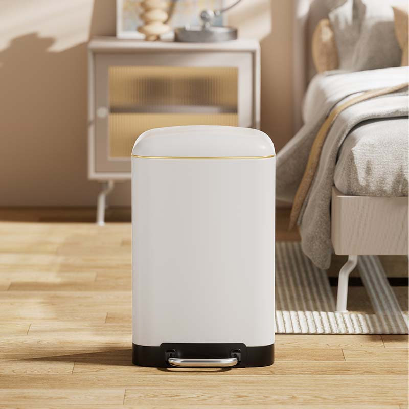 高颜值不锈钢垃圾桶脚踏家用静音轻奢房间卫生间客厅大号厨房纸篓