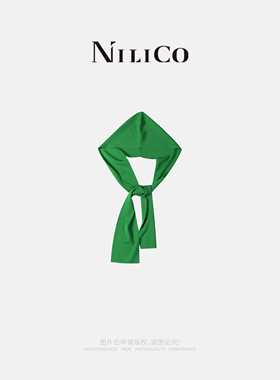 NILICO陈媚【挽留】小众拼色针织秋季披肩韩版气质时尚纯色外搭