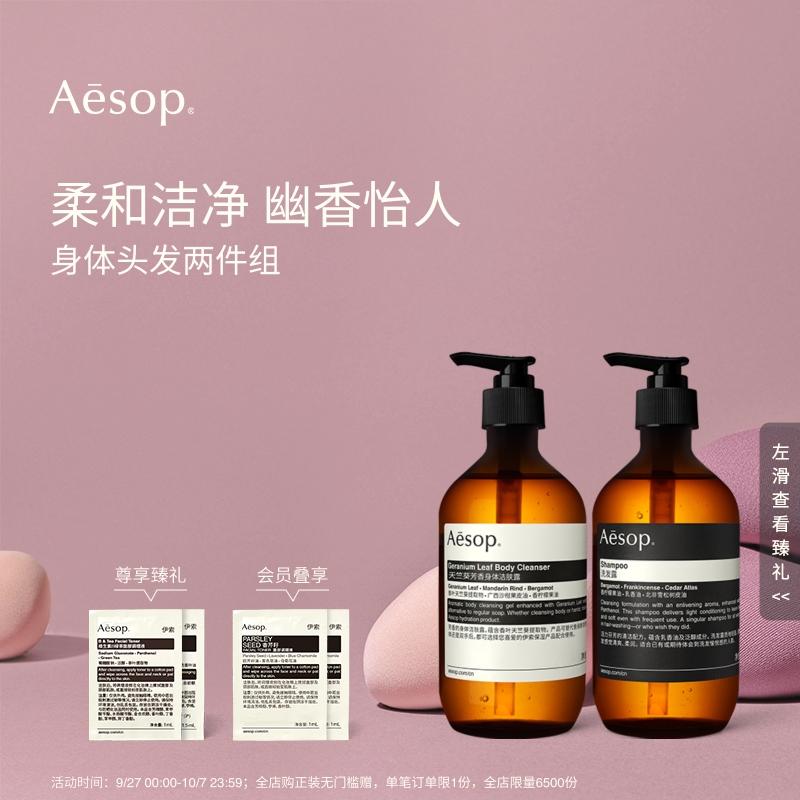 Aesop伊索身体头发两件组