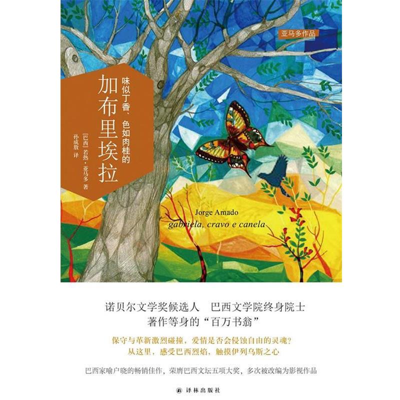 【正版书籍】 味似丁香、色如肉桂的加布里埃拉 若热·亚马多, 孙成敖 译林出版社