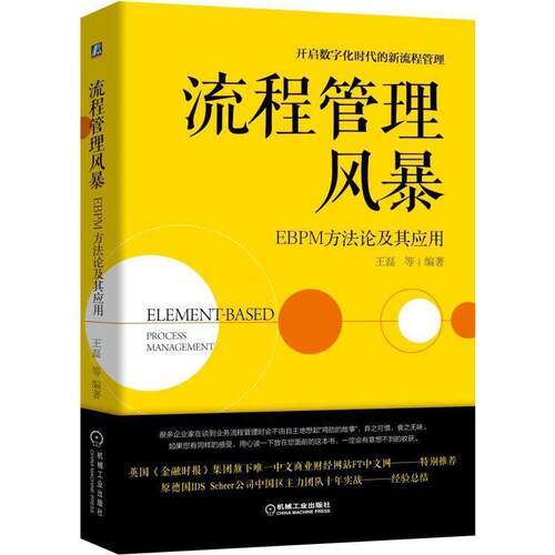 【正版书籍】 流程管理风暴：EBPM方法论及其应用 王磊等 著 机械工业出版社