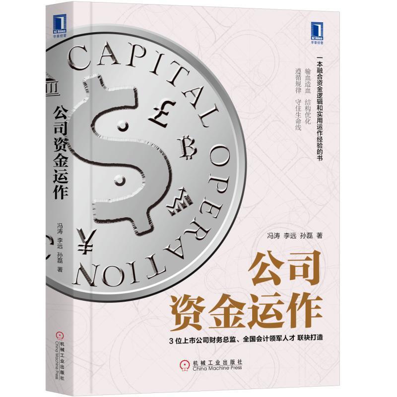 【正版书籍】 公司资金运作 冯涛李远孙磊 机械工业出版社