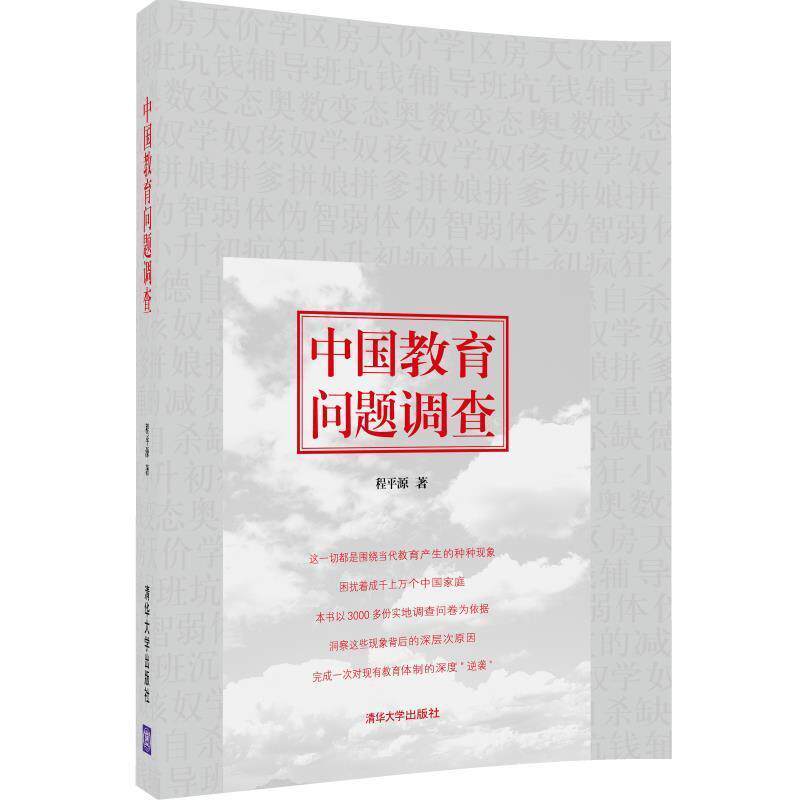 【正版书籍】 中国教育问题调查 程平源 著 清华大学出版社