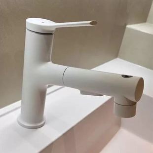 洗水盆洗漱盆三出水模式 抽拉式 卫生间枪灰色台洗脸盆面盆家用
