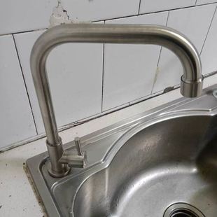 304不锈钢单冷家用洗碗池旋转水龙头洗衣冷热面盆厨房水槽洗菜盆