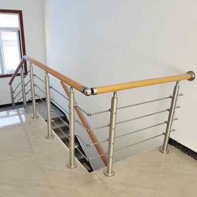 不锈钢楼梯扶手护栏室内室外家用简约阳台护栏扶手栏杆立柱自装