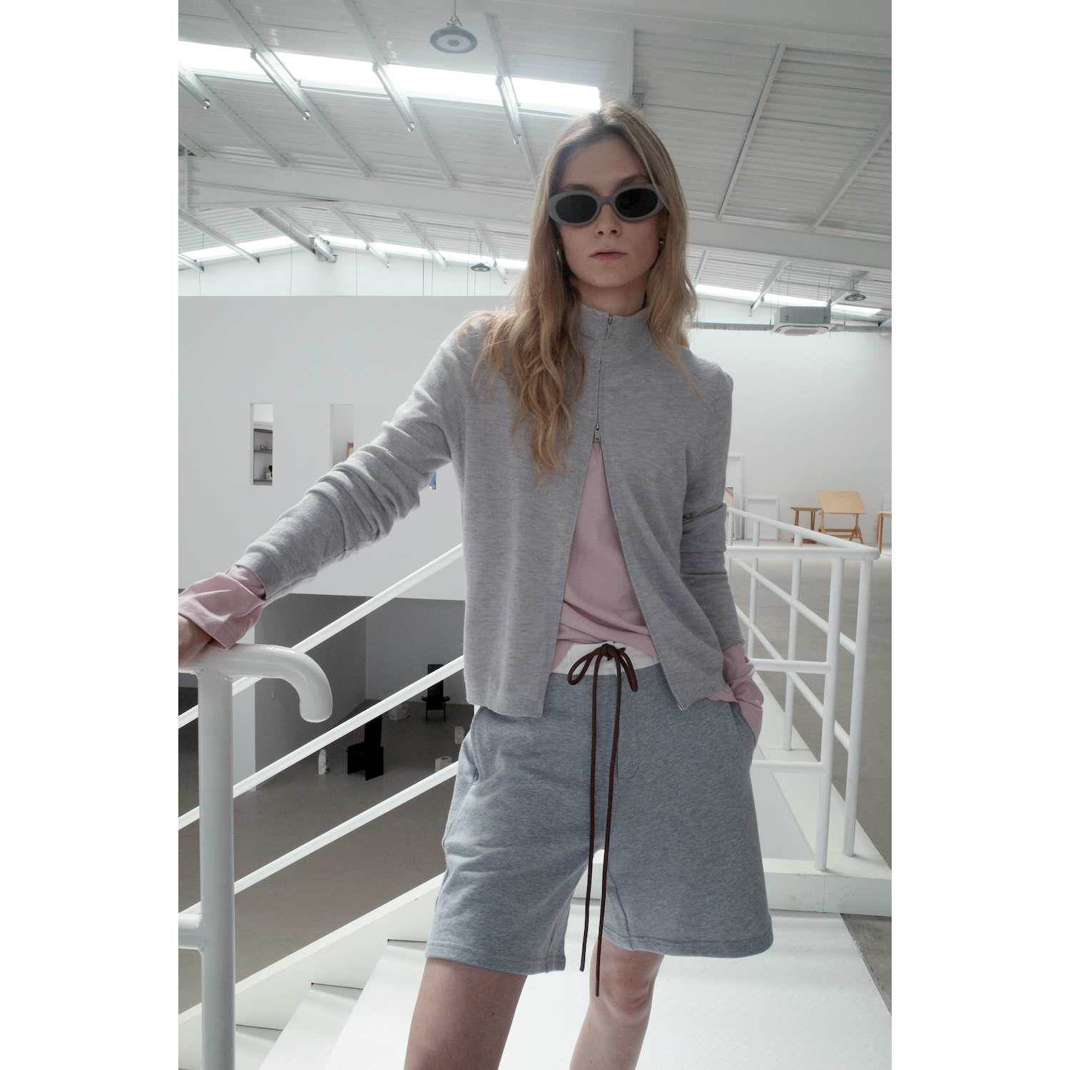 REDF 半高领修身休闲毛衣拉链开衫立领外套长袖上衣女新款