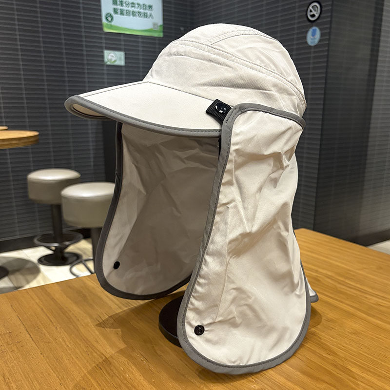 一帽多用可拆卸钓鱼披肩鸭舌帽潮