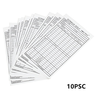 跨境热销高尔夫记分卡计分纸铜版纸计分本高尔夫球场用品配件