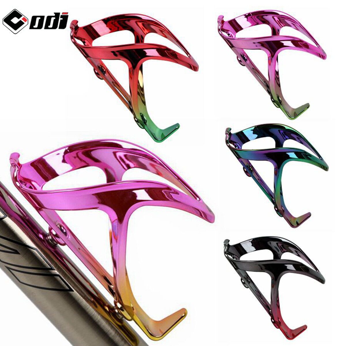 ODI自行车水壶架 超轻真空电镀迷彩PC水杯架 户外骑行装备超轻28g