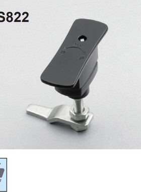 工业柜门锁圆柱锁回转直角锁电气柜门锁MS822