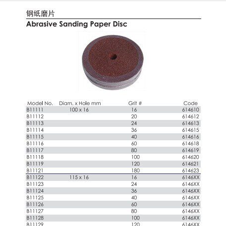宇天科技FAPRO品牌钢纸磨片B11111船舶工业impa614610打磨粗处理