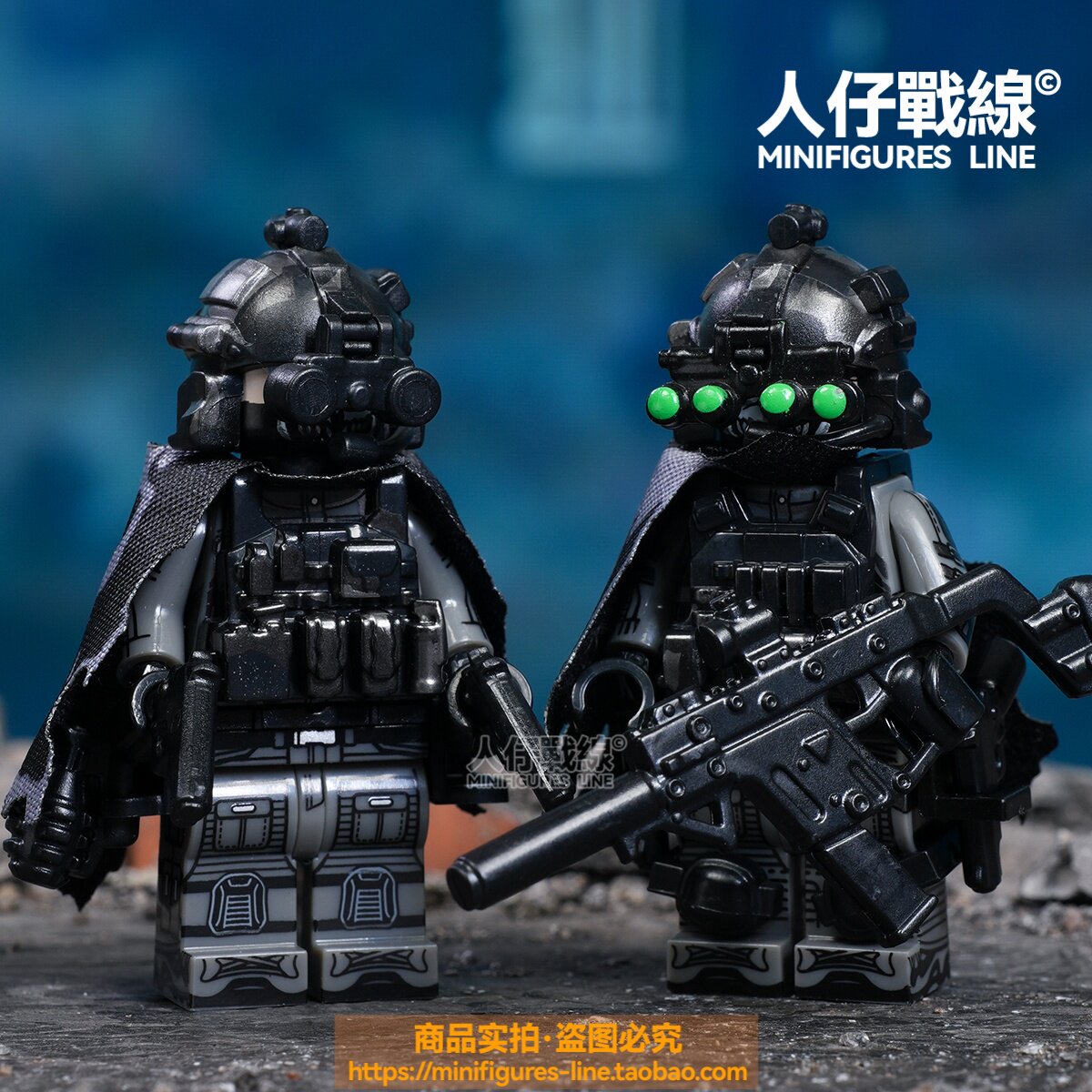 三角洲幽灵特种部队工程兵狙击枪军事武器男孩拼装积木人仔玩具