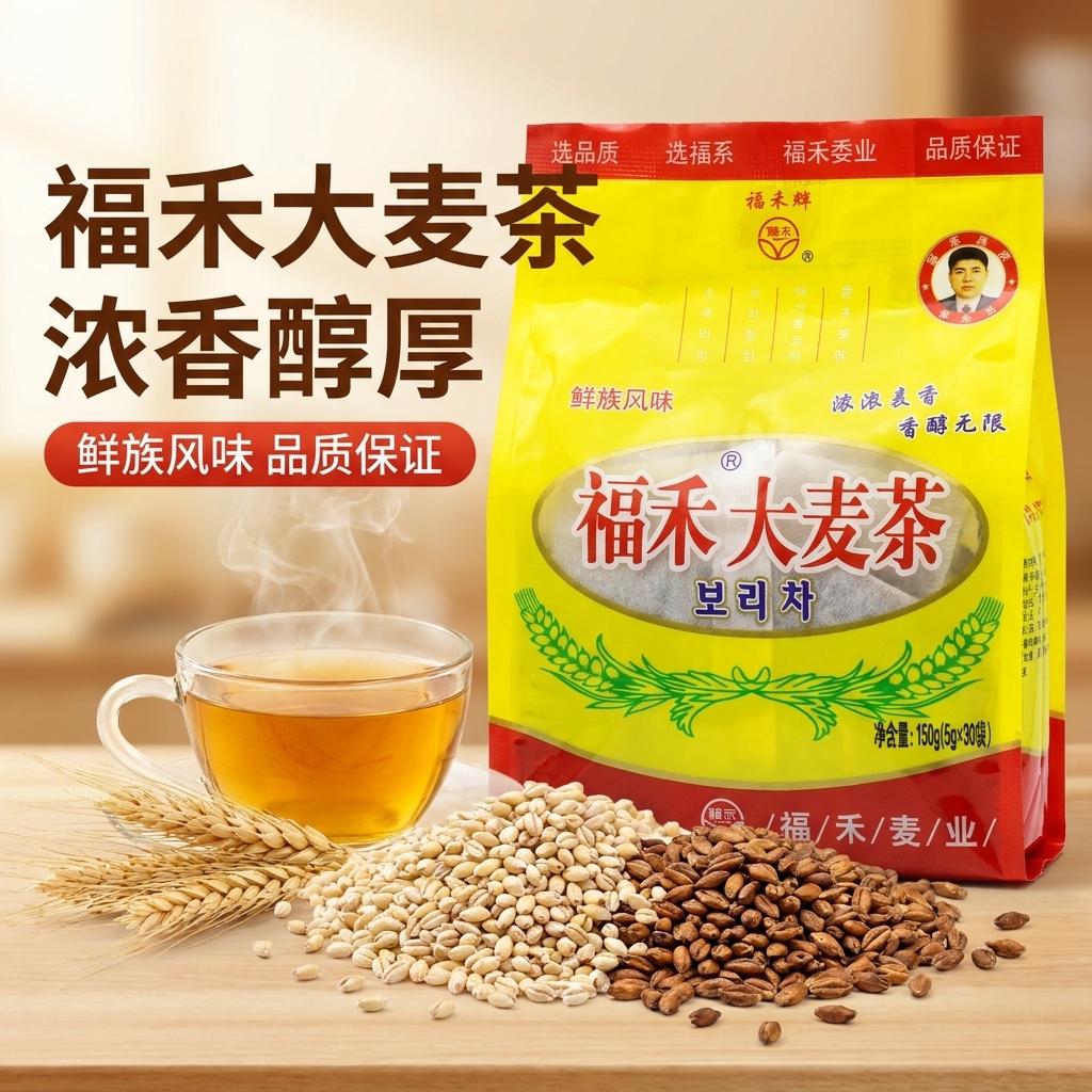 福禾大麦茶 便携装 麦香浓郁 代用/花草茶