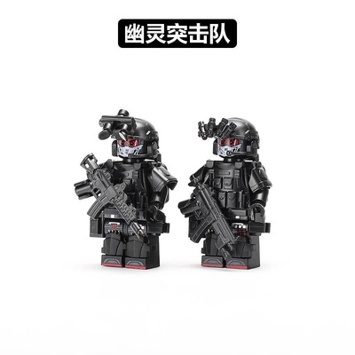 特种兵警察积木新款益智军事