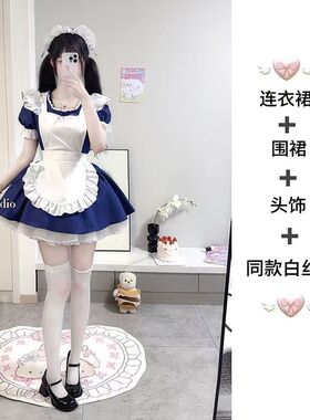 现货2025款天使女仆纯欲萌妹cosplay连衣裙lolita短款约会套装