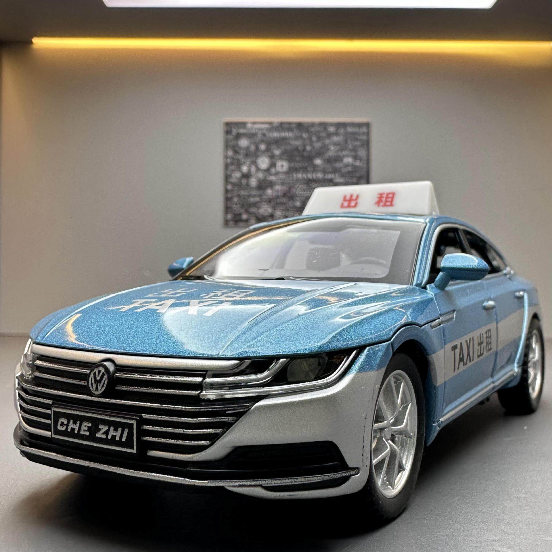 【大众CC出租车】合金汽车模型 车载收藏摆件 多功能豪车轿车轿跑