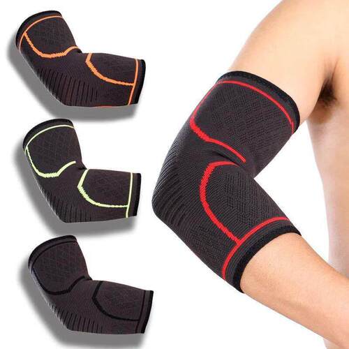 2Pcs Sports Elbow Brace Support Arm Sleeve Pads Strap Arthri