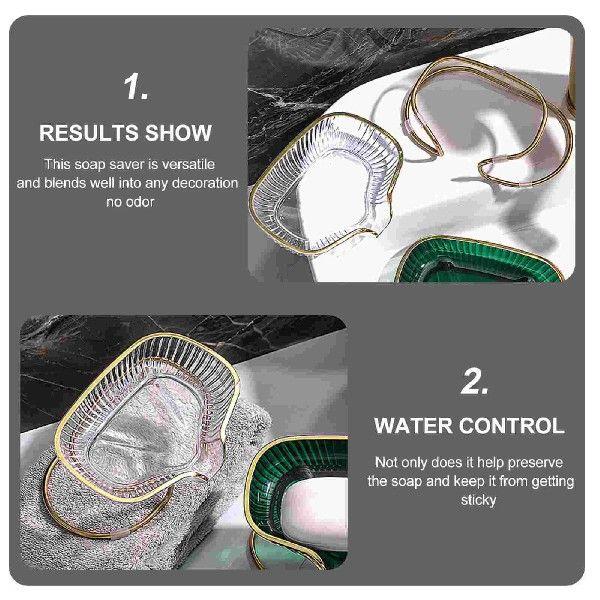 Light Luxury Soap Holder Storage Drying Bar Draining Tray