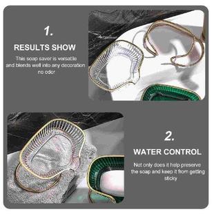 Light Luxury Soap Holder Storage Drying Bar Draining Tray