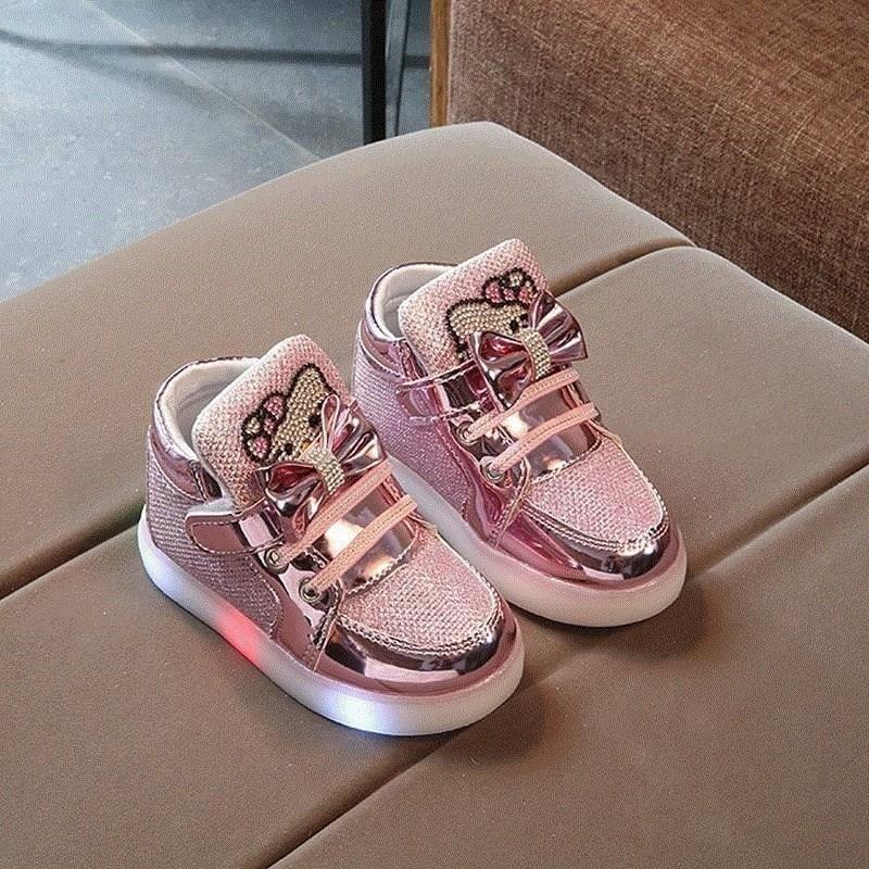 Children led Shoes baby Kids waterproof Lighted Sneakers